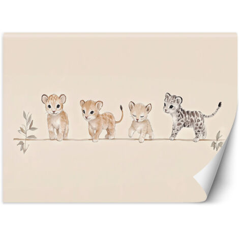 Papier peint pour chambres d'enfants Animaux africains Boho 450x315