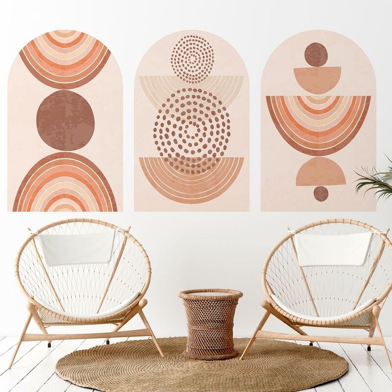 Papier peint intissé pré-encollé fresques géantes - arches ethniques - 115x90cm