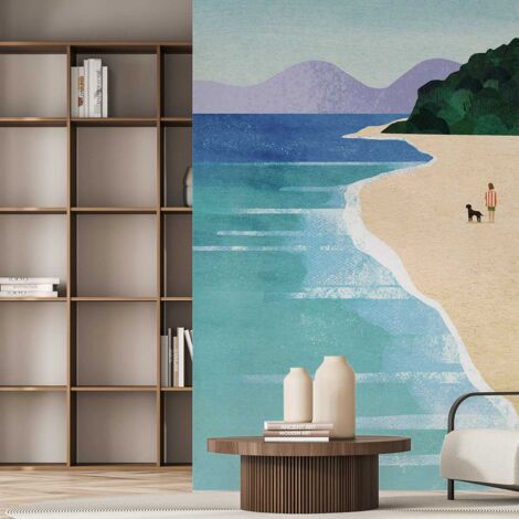 Papier peint pRomenade sur la plage papier peint