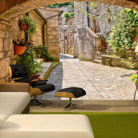Papier Peint "Provincial Alley in Tuscany" 175 x 250 cm
