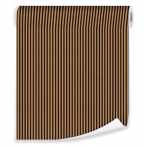 Papier peint rayures bois marron sur Papier peint molleton salon chambre coucher