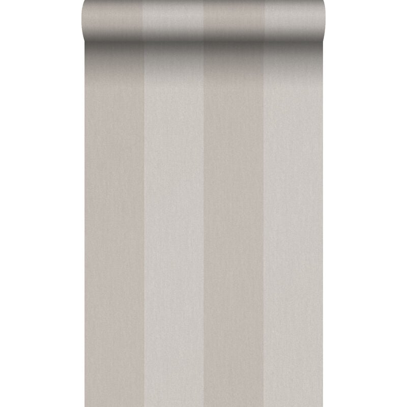 Origin - papier peint à rayures taupe clair Wallcoverings
