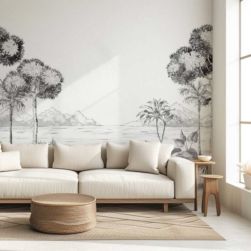 Papier peint rivière des caraîbes