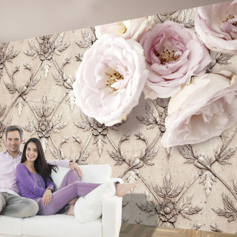 Papier Peint "Romantic Beige" 105 x 150 cm