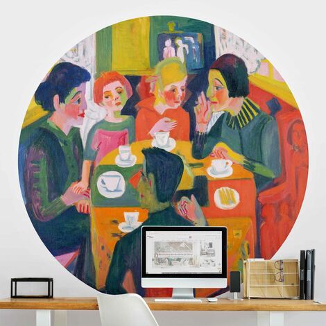 Papier peint rond autocollant - Ernst Ludwig Kirchner - Coffee Table