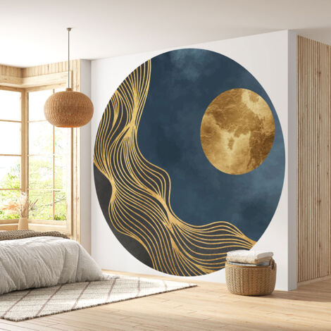Papier peint rond / cercle - Design - Diamètre 30 cm