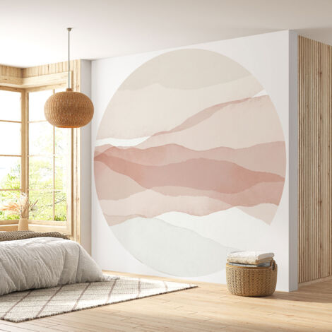 Papier peint rond / cercle - Design - Diamètre 40 cm
