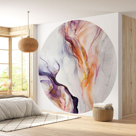Papier peint rond / cercle - Design - Diamètre 50 cm