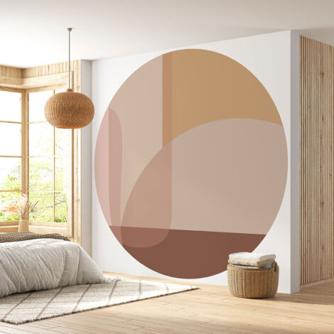 Papier peint rond / cercle - Design - Diamètre 50 cm
