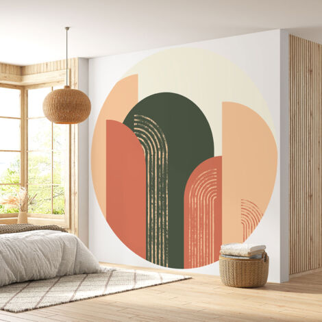 Papier peint rond / cercle - Design - Diamètre 50 cm