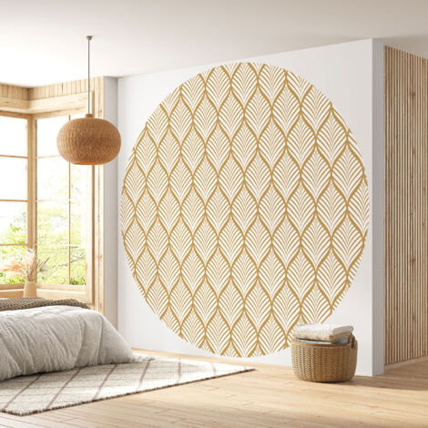 Papier peint rond / cercle - Motif oriental - 103 - Diamètre 50 cm