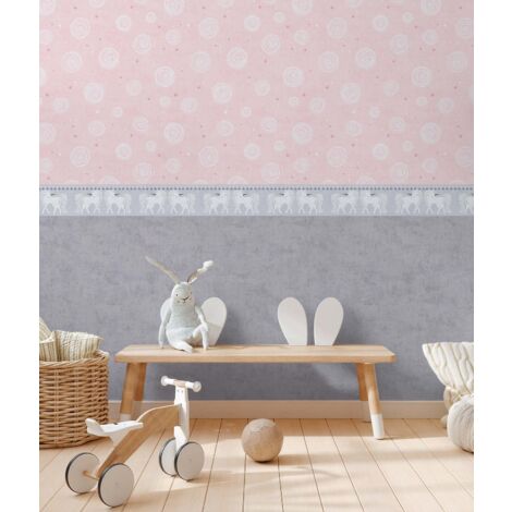 Papier peint Rose Lilly & Luis Papier peint "771392"