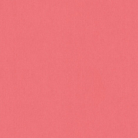 Papier peint rose vif intissé effet textile Tapisserie murale unie lavable pour chambre de fille Papiers peints colorés idéal pour cuisine