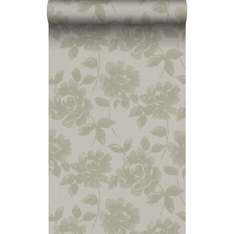 papier peint roses marron clair - Origin Wallcoverings