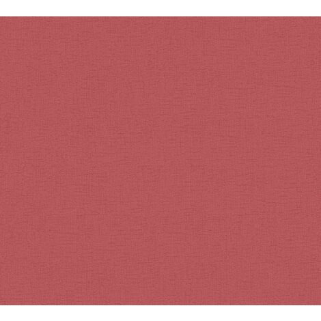 Papier peint salon rouge effet texturé Tapisserie rouge unie chambre adulte Papier peint intissé uni bureau & couloir