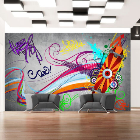 Papier Peint "Skateboard" 210 x 300 cm