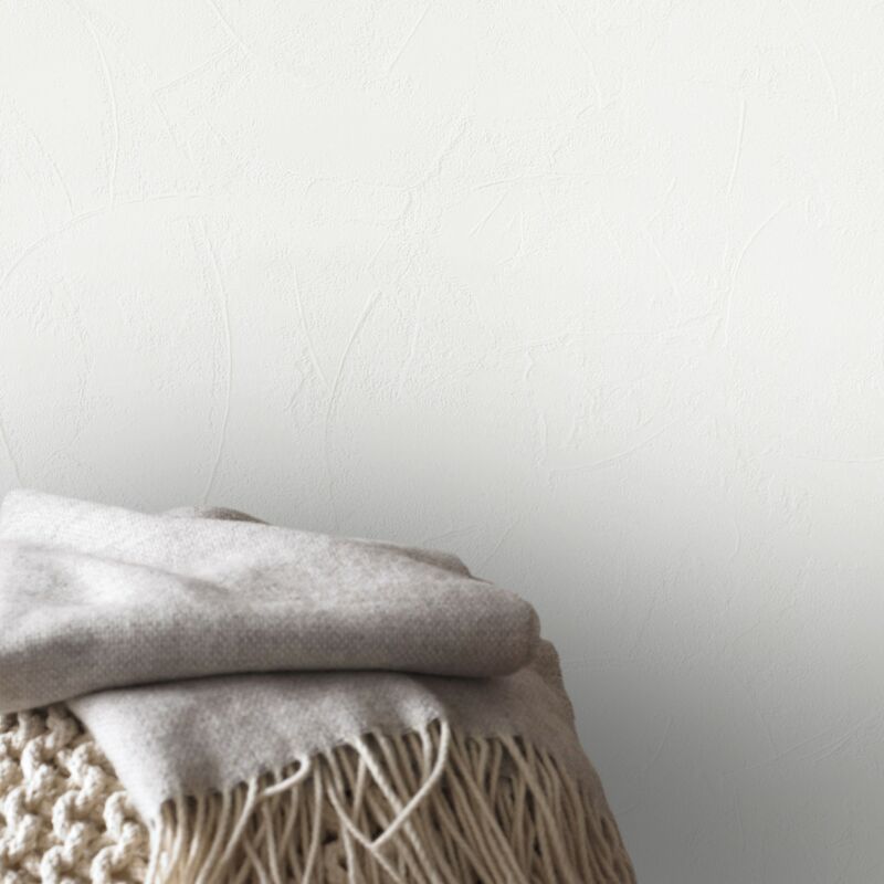 Papier peint Intissé à peindre Structure Effet 1005 x 52cm Blanc