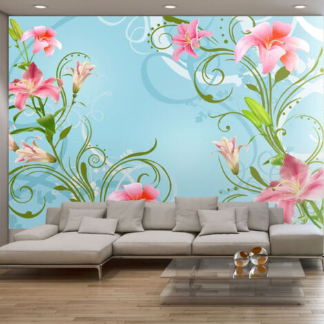 Papier Peint "Subtle Beauty of the Lilies II" 105 x 150 cm