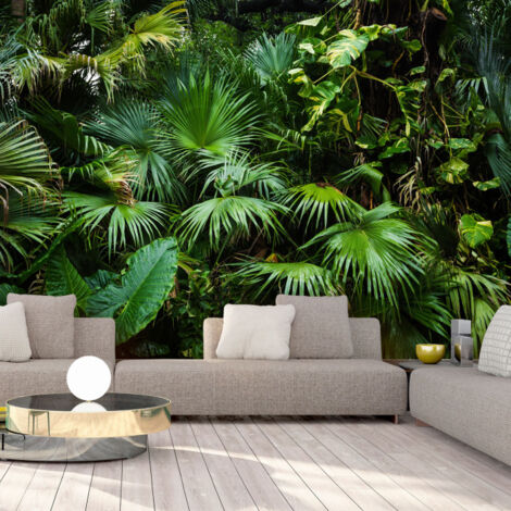 Papier Peint "Sunny Jungle" 140 x 200 cm