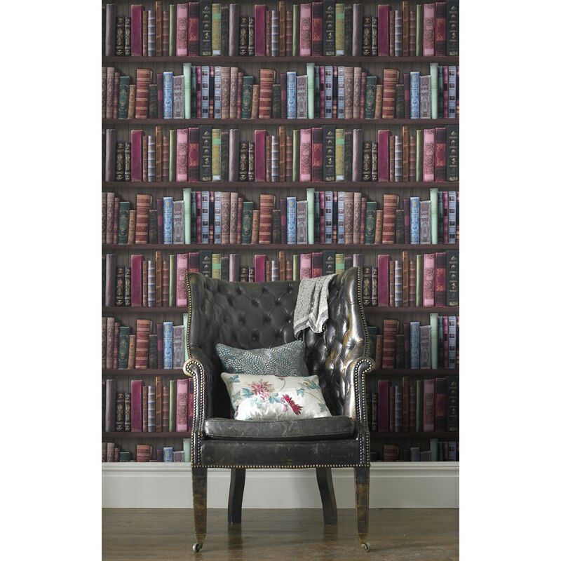 Papier peint intissé Livres 1005 x 52cm Multicolore