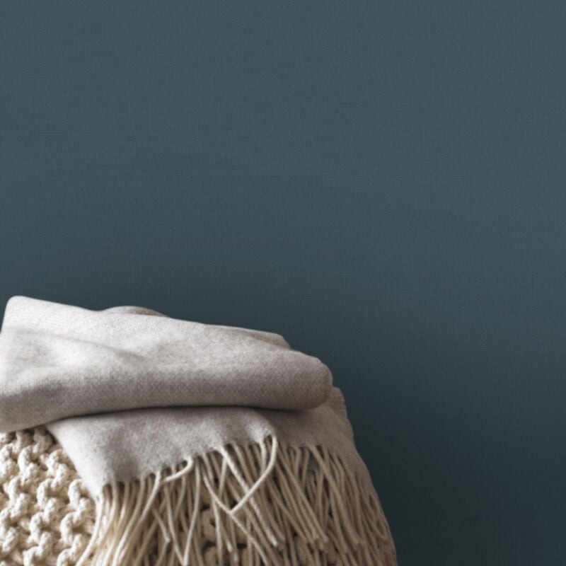 Papier peint intissé Uni Vinyle 1005 x 52cm Bleu