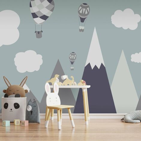 Papier peint Terre des ballons - 250 x 175 cm