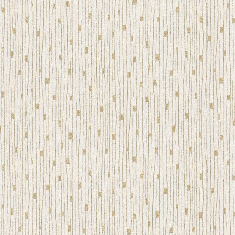 Papier peint intissé des années 1920, or blanc, élégant, idéal pour les chambres et les couloirs, avec motif de style Art déco