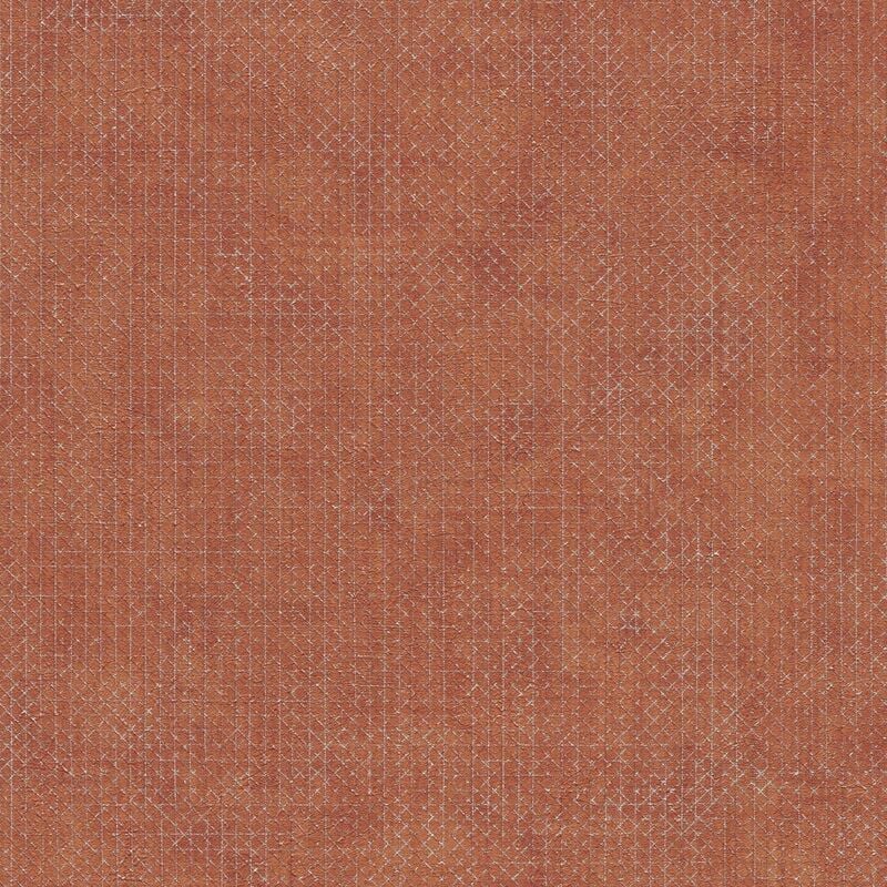 A.s.creations - Papier peint intissé Terracotta Papier peint intissé géométrique moderne à effet métallique en rouge marron