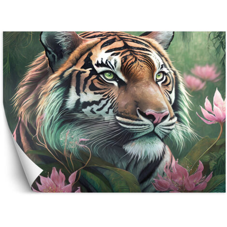 Papier peint Tigre Animaux tropicaux 150x105