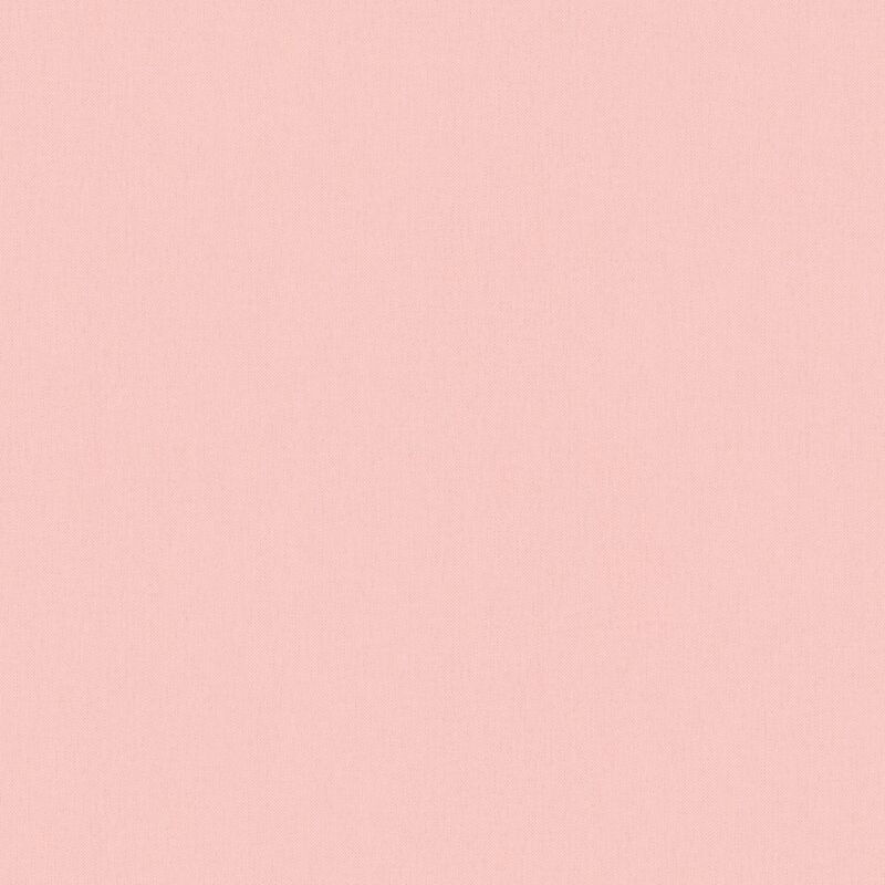 Profhome - Ton-sur-ton Wallpaper Wall 377487 Non-woven Wallpaper Smooth Ton-sur-ton Matt Pink 5.33 M2 (57 Ft2)