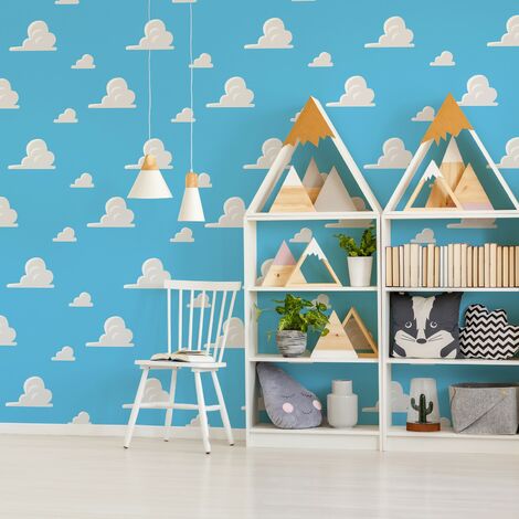 Papier peint Toy Story Chambre d'Andy Disney 1000 x 53cm Multicolore - Bleu