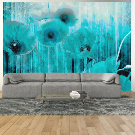 Papier Peint "Turquoise Madness" 70 x 100 cm
