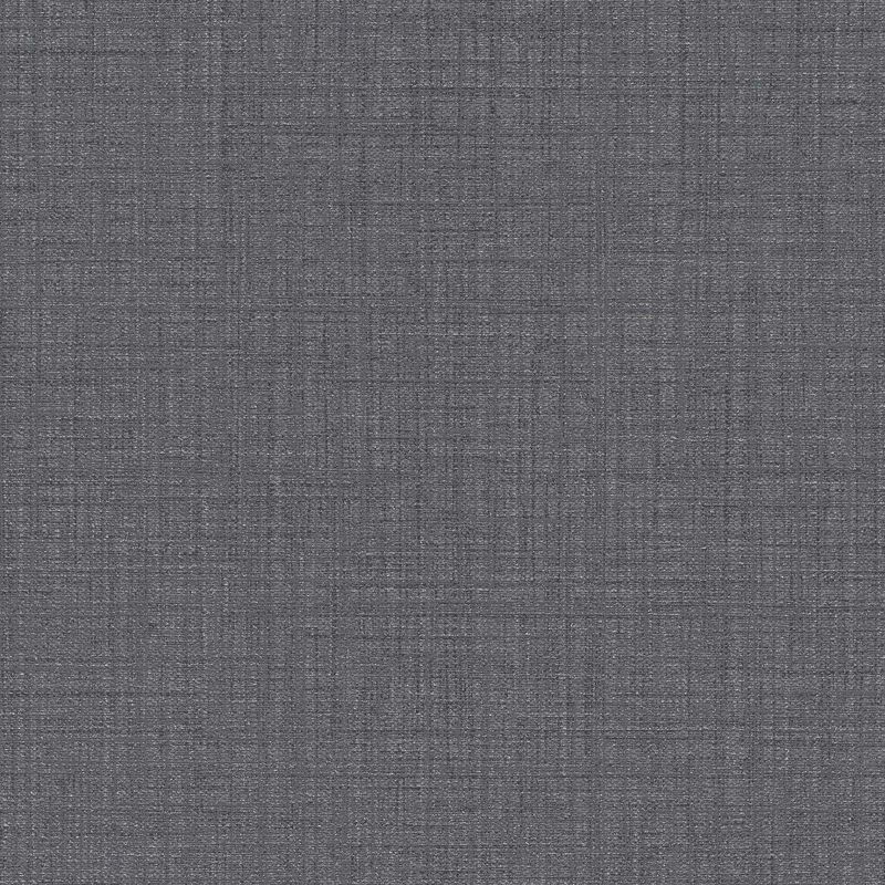 Papier peint uni anthracite aspect jute | Tapisserie unie grise foncée effet textile chambre | Papier peint intissé couloir & salon