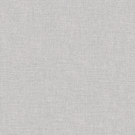 Papier peint uni aspect textile Papier peint intissé gris structure lin pour bureau et salon Papier peint mural monochrome gris clair