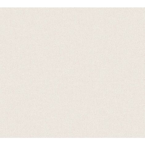 Papier peint uni beige crème Tapisserie texturée élégante pour chambre à coucher Papier peint intissé vinyle idéal pour salon
