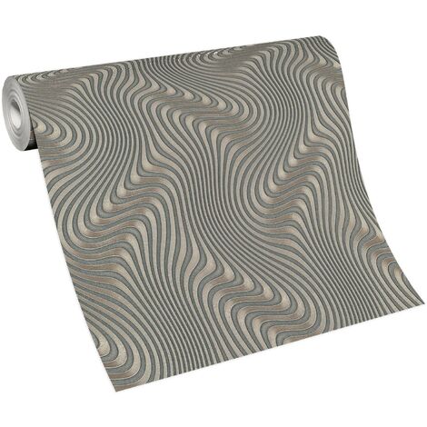 Papier peint uni beige doré pour chambre adulte  Tapisserie beige salon & salle à manger  Papier peint intissé couloir et bureau
