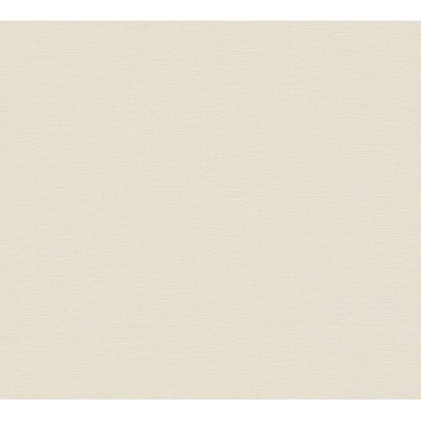 papier peint uni beige et beige crème  - A.S. Création