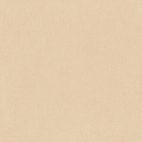 Papier peint uni beige Tapisserie intissée effet textile pour chambre Papier peint monochrome moderne idéal pour salon