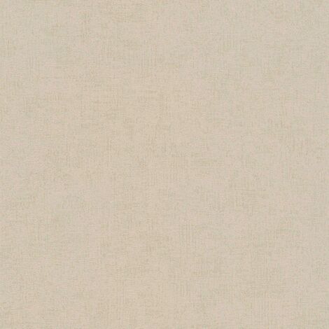 Papier peint uni beige Tapisserie moderne effet textile pour cuisine Papier peint auto-adhésif idéal pour chambre et salon