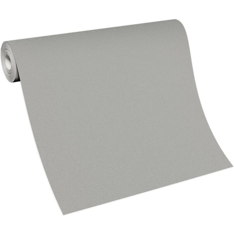 Papier peint uni gris chambre adulte | Tapisserie surface vinyle grise salon | Papier peint pailleté intissé salon & couloir