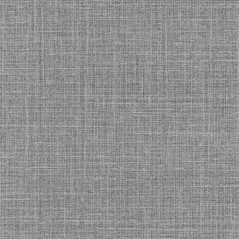 Papier peint uni gris foncé aspect jute chambre | Tapisserie unie grise effet textile salon & couloir | Papier peint intissé vinyle bureau