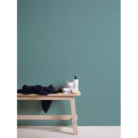 Papier peint uni moderne pour salon Tapisserie bleu idéale couloir et bureau Papier peint bleu intissé chambre adulte