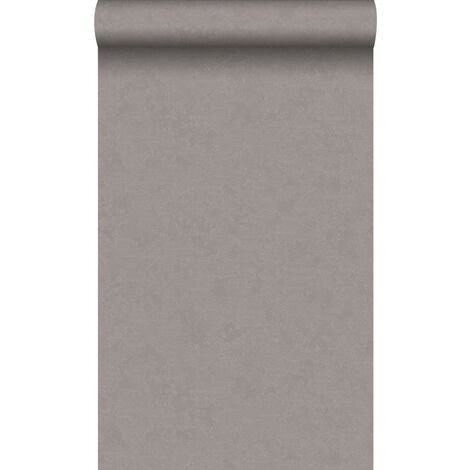 papier peint uni taupe et bronze brillant - Origin Wallcoverings