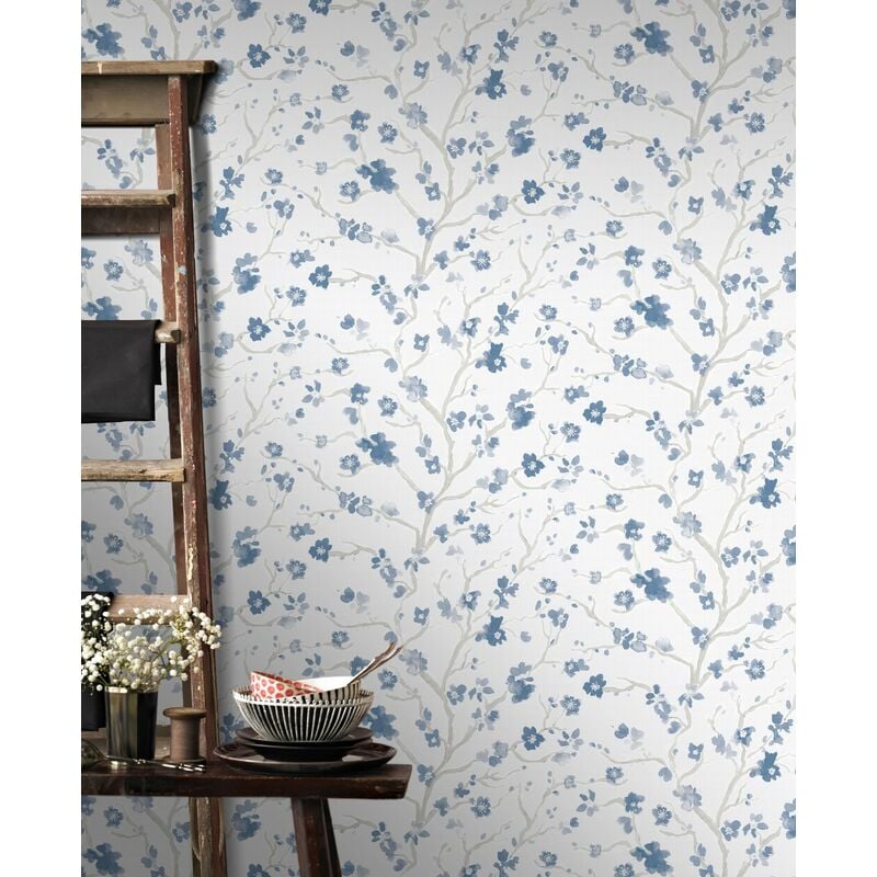 Papier peint intissé Ushi 1005 x 52cm Bleu