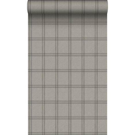 papier peint vichy marron clair - Origin Wallcoverings