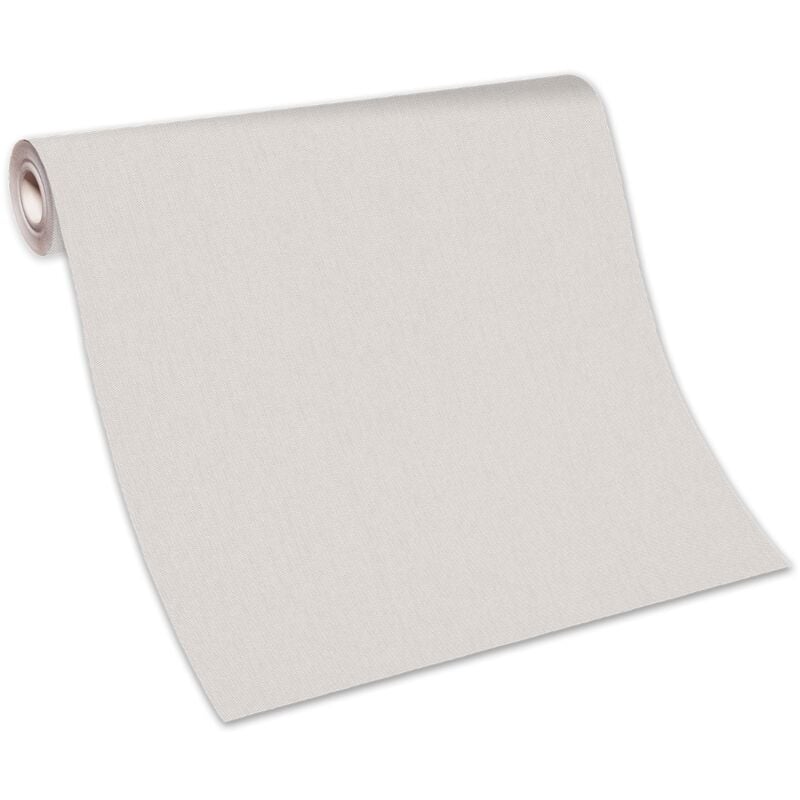 Décoweb - bricoflor Papier Peint uni beige moderne Tapisserie intissé pour chambre, cuisine & plus Papier Peint classique pour salle de bain