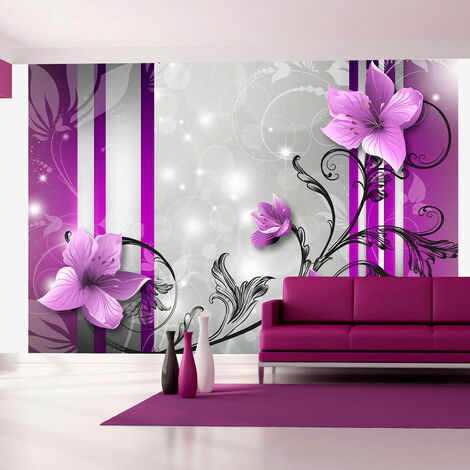 Papier peint Violet buds - Taille L 100 x H 70 cm