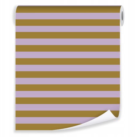 Papier peint violet rayures scandinave sur Papier peint molletonné salon chambre  coucher