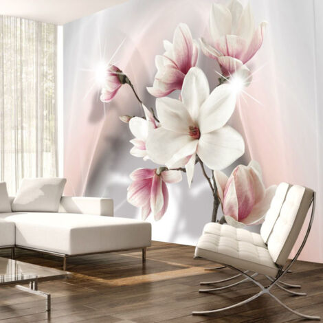 Papier Peint "White Magnolias" 70 x 100 cm