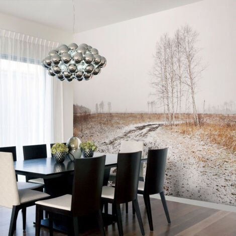 Papier Peint "Winter Field" 154 x 200 cm